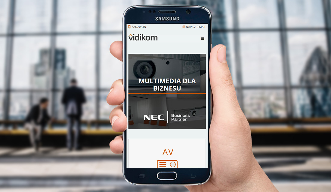vidikom.com.pl na smartfonie